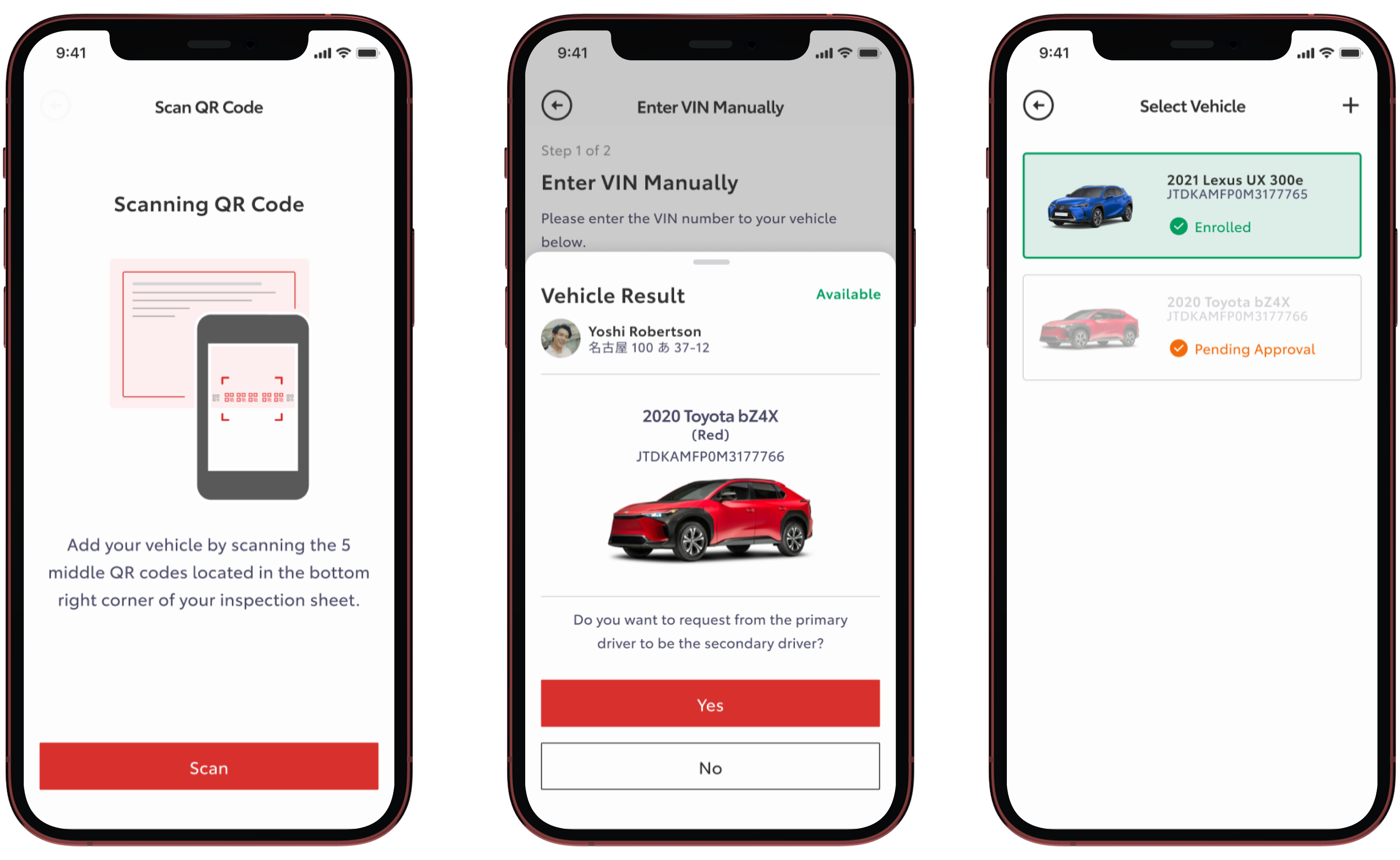 Add vehicle to digital key